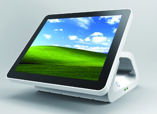 LENVII LV-V3S POS Touch Screen, 15.6 Wide Touch Screen with LED Display, Single Side, Capacitive Touch, White