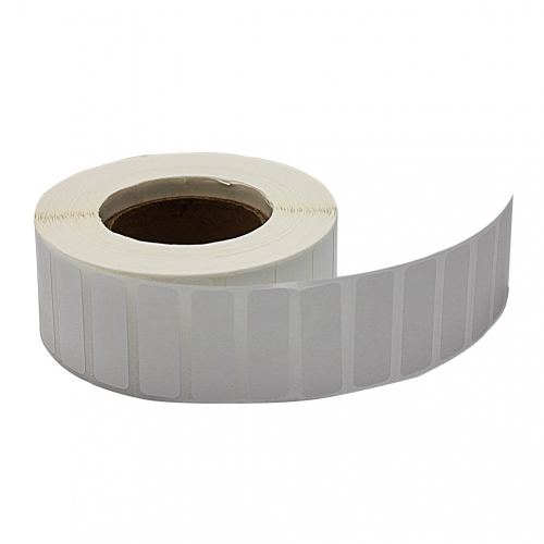 Bright PVC Bar code Label Non-shreddable Need Resin Ribbon Customize any Size. The Following are common sizes
